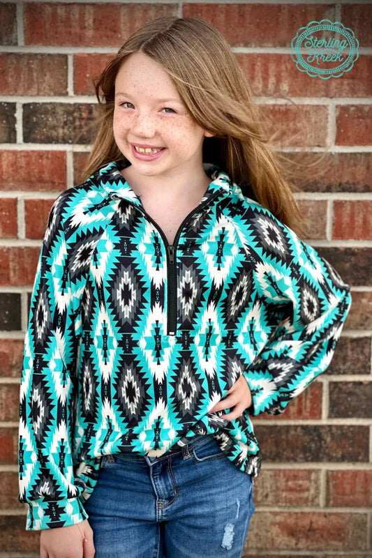 Mini Aztec Everest Pullover- Kids