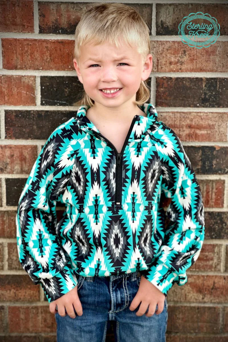 Mini Aztec Everest Pullover- Kids