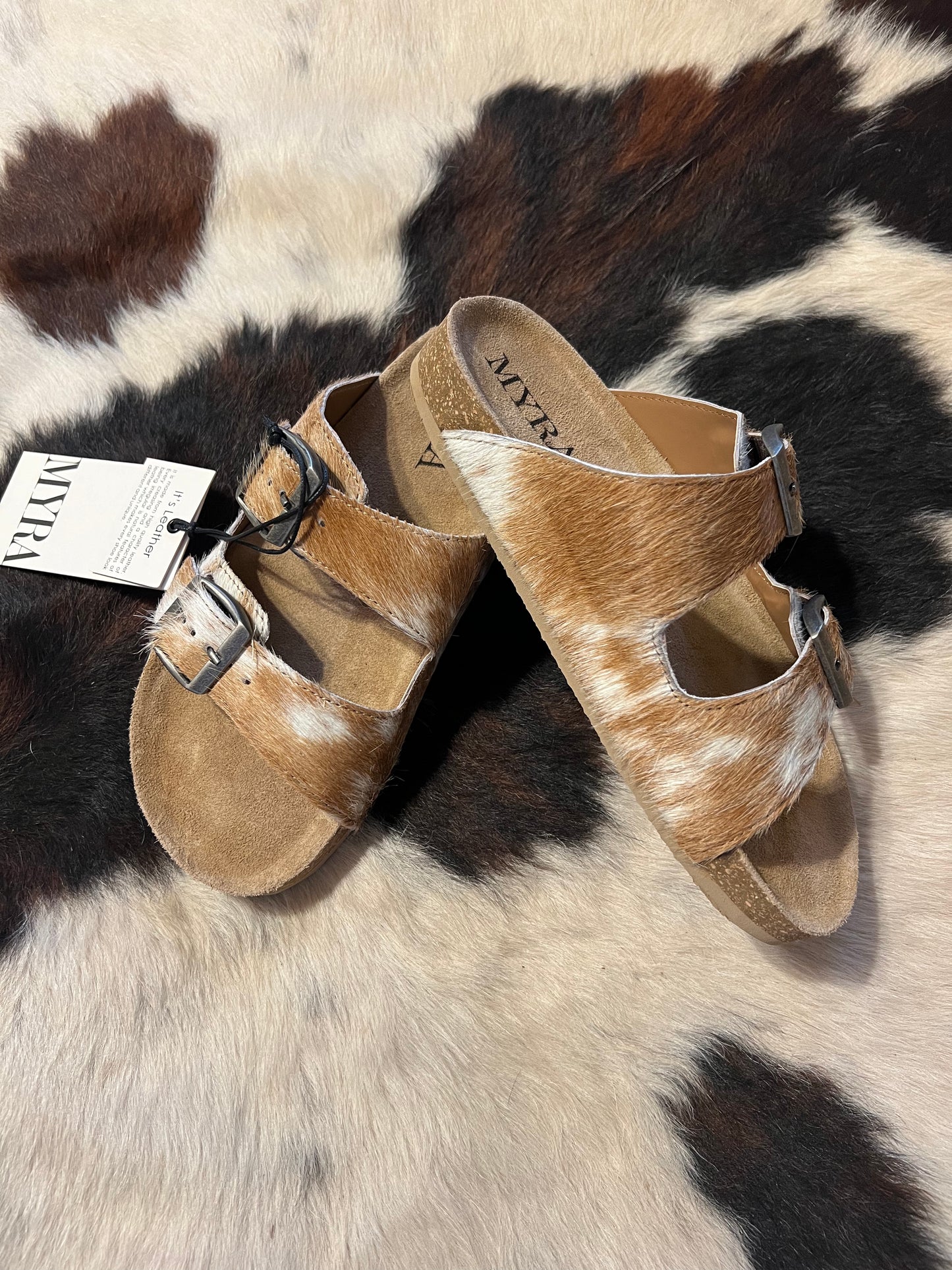 Myra Cowhide Sandals